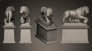 Figurines lions tigers sphinxes (STKL_0179) 3D model for CNC machine